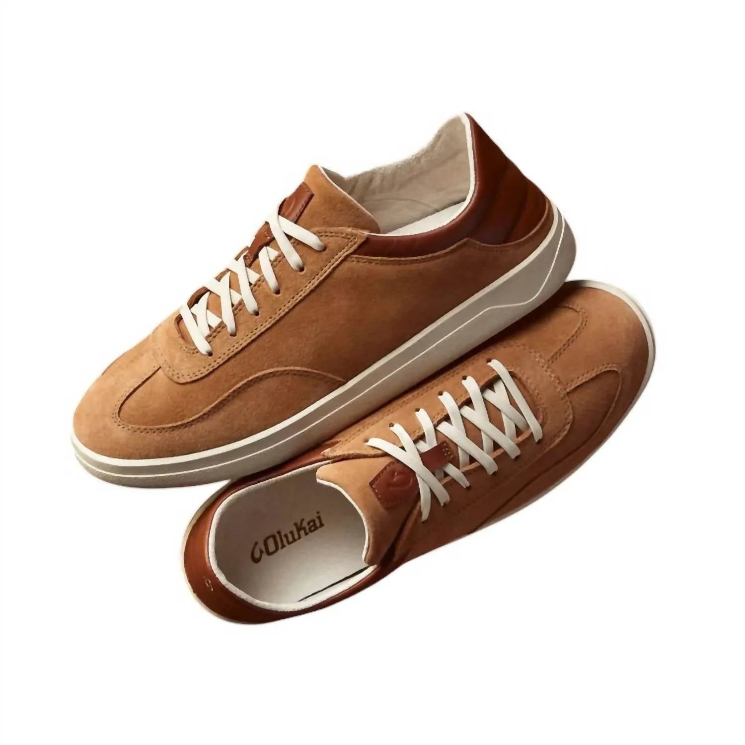 Men's Punini Suede Sneakers In Tan/toffee