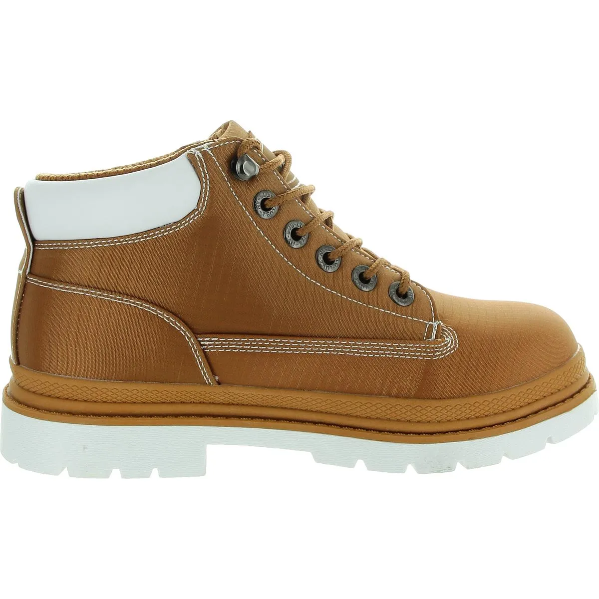 Mens Solid Man Made Combat & Lace-Up Boots