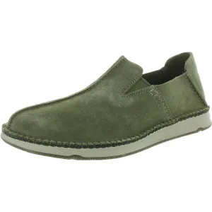 Mens Solid Suede Loafers