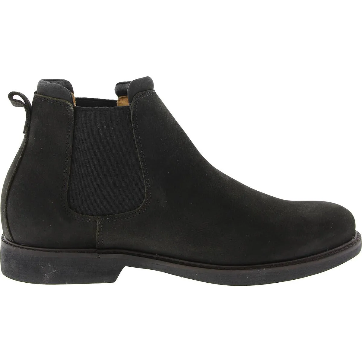 Mens Stretch Leather Chelsea Boots