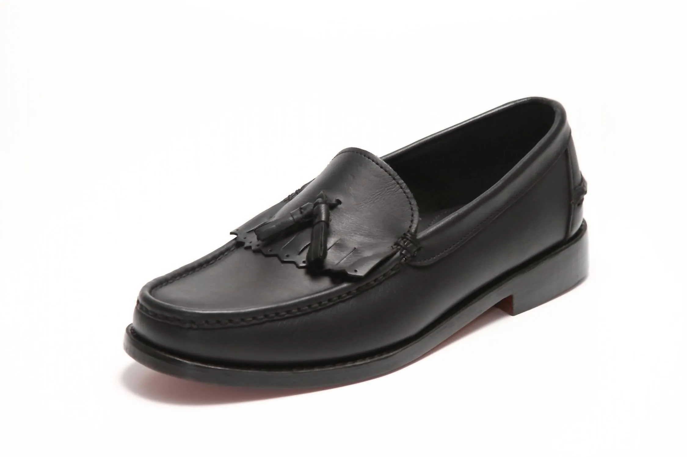 Men's Tassel Kilt Loafer In Black