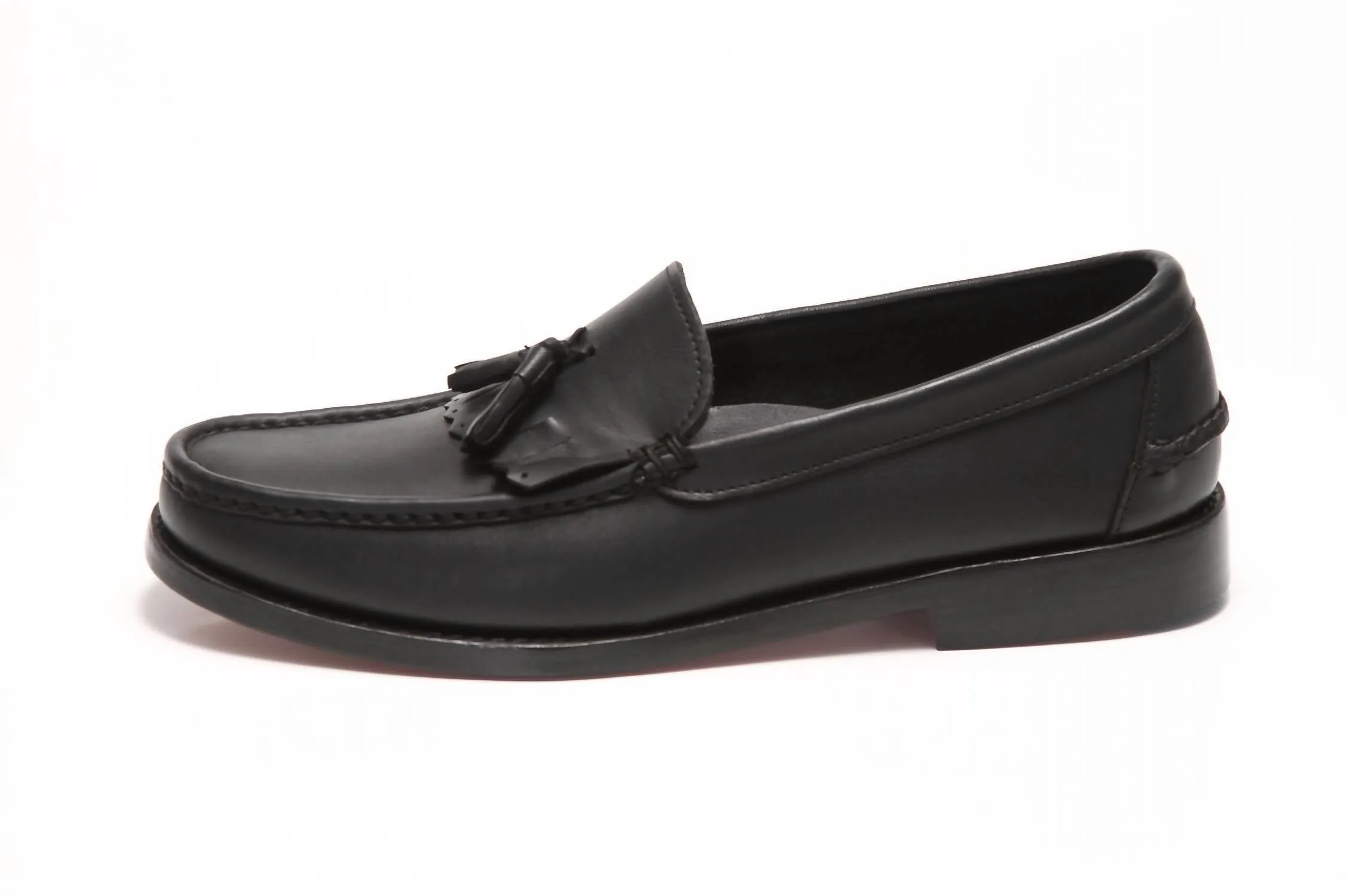 Men's Tassel Kilt Loafer In Black
