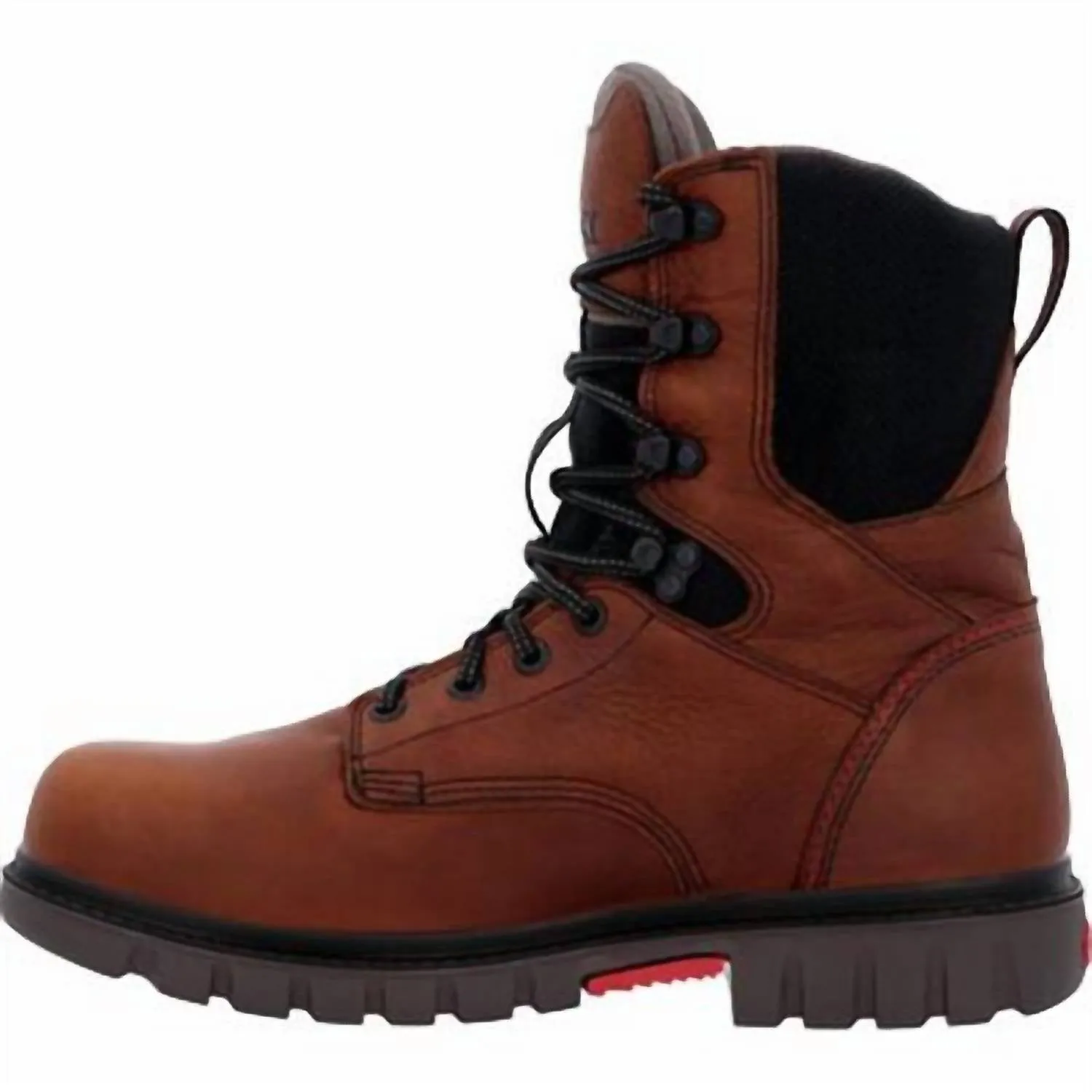Men's Worksmart 8" Waterproof Composite Toe Work Boot - Wide Width In Brown