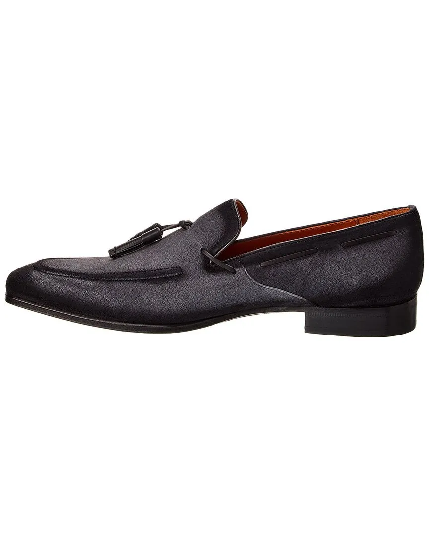 Mezlan Pavese Suede Tasseled Slip-On Loafer