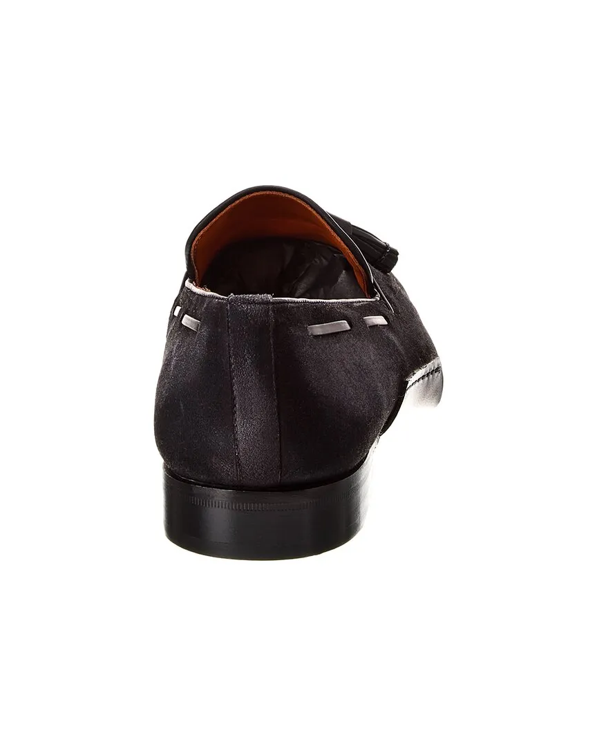 Mezlan Pavese Suede Tasseled Slip-On Loafer