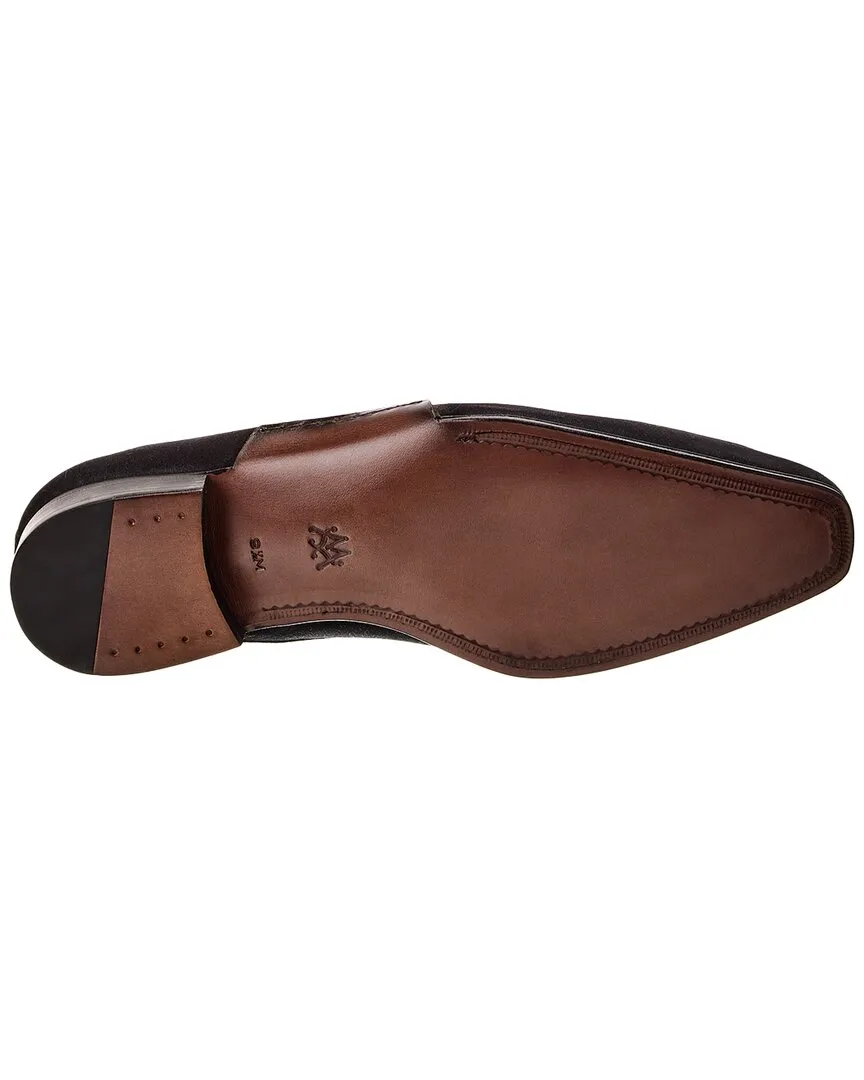 Mezlan Pavese Suede Tasseled Slip-On Loafer