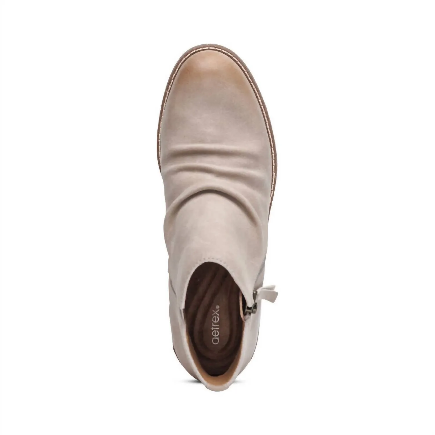 Mila Low Boot In Taupe