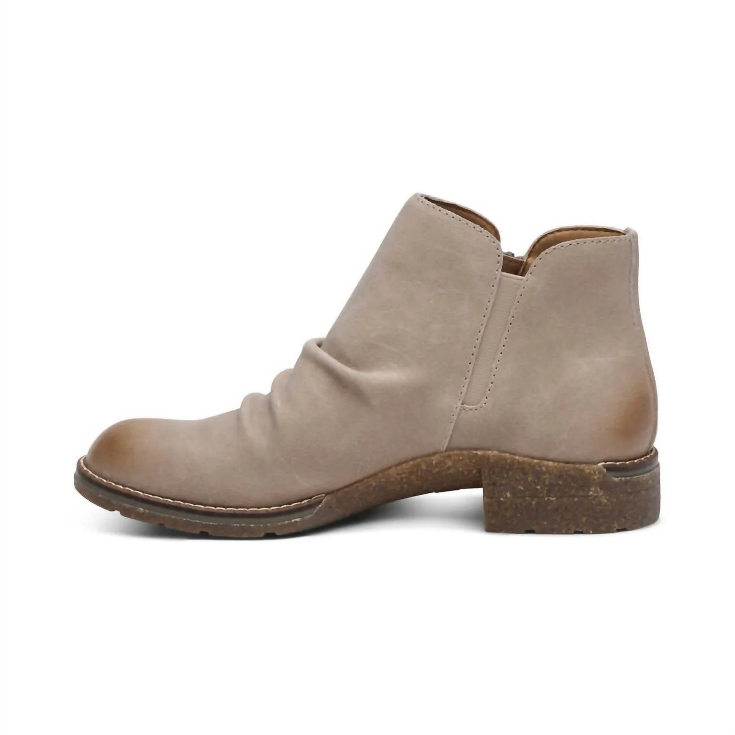 Mila Low Boot In Taupe