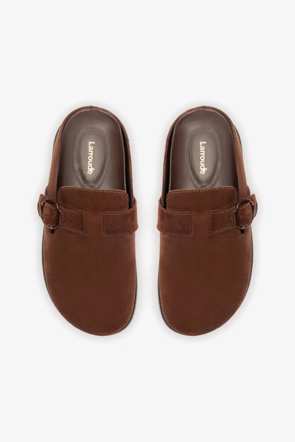 Milan Clog In Brown Suede