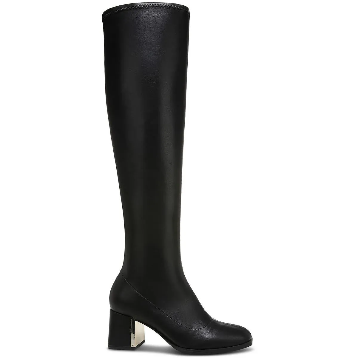 Nanda  Womens Solid Square Toe Over-The-Knee Boots