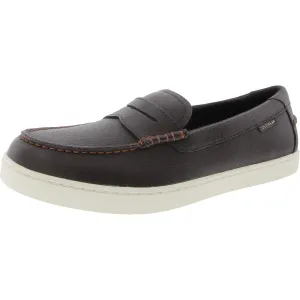 Nantucket Slip-On Penny Mens Padded Insole Faux Leather Loafers