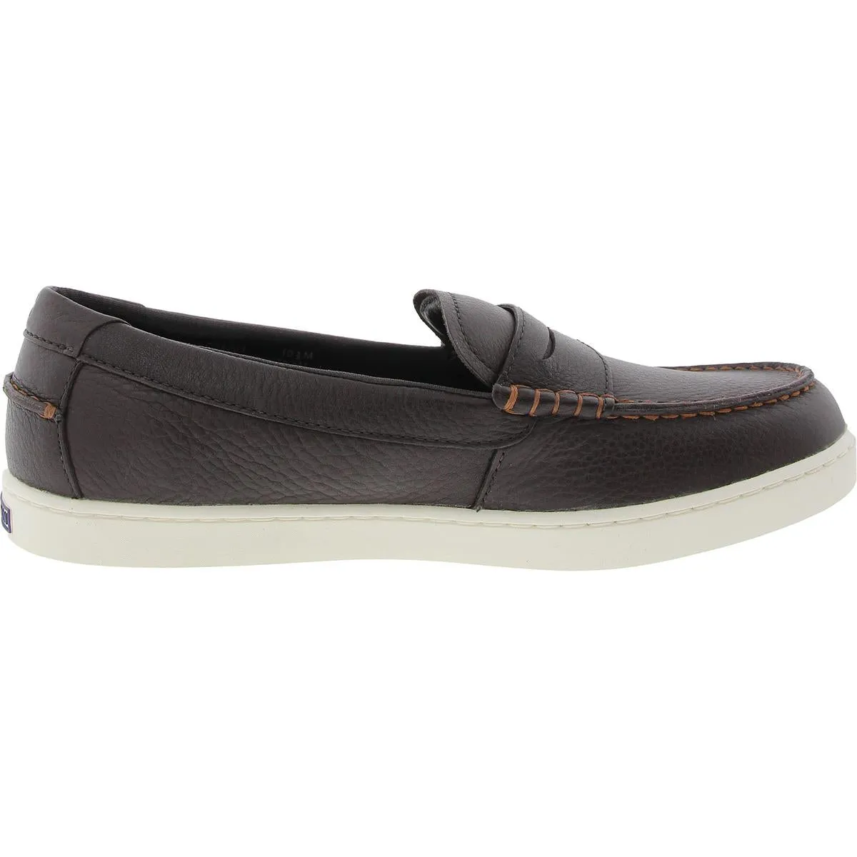 Nantucket Slip-On Penny Mens Padded Insole Faux Leather Loafers