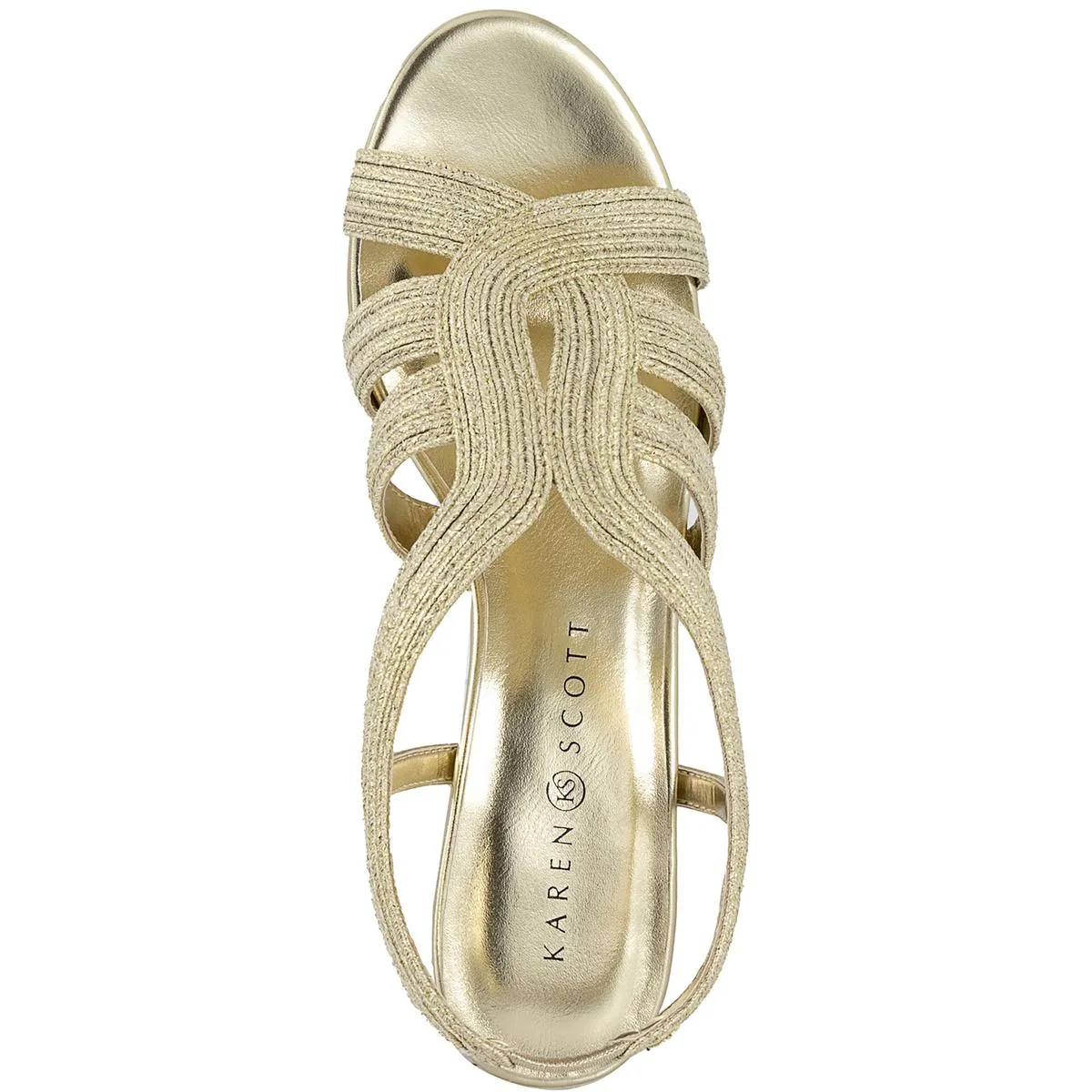 Nathena Womens Glitter Slingback Strappy Sandals