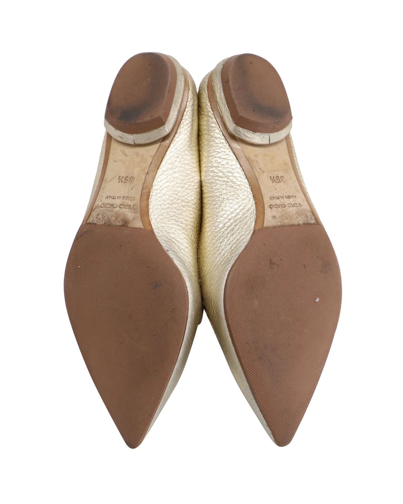 Nicholas Kirkwood Beya Loafers in Gold Leather