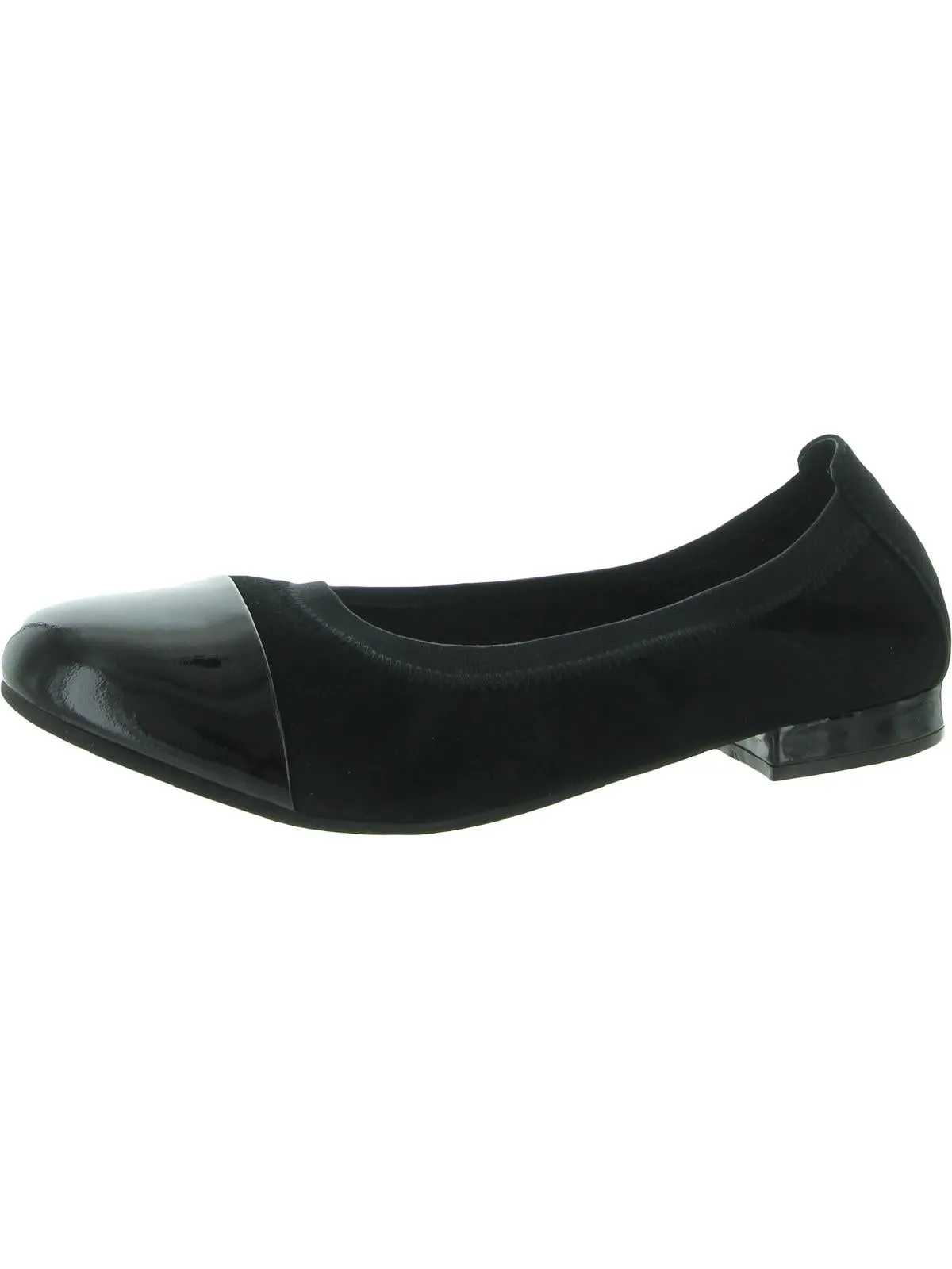 Nicole Womens Suede Cap Toe Ballet Flats