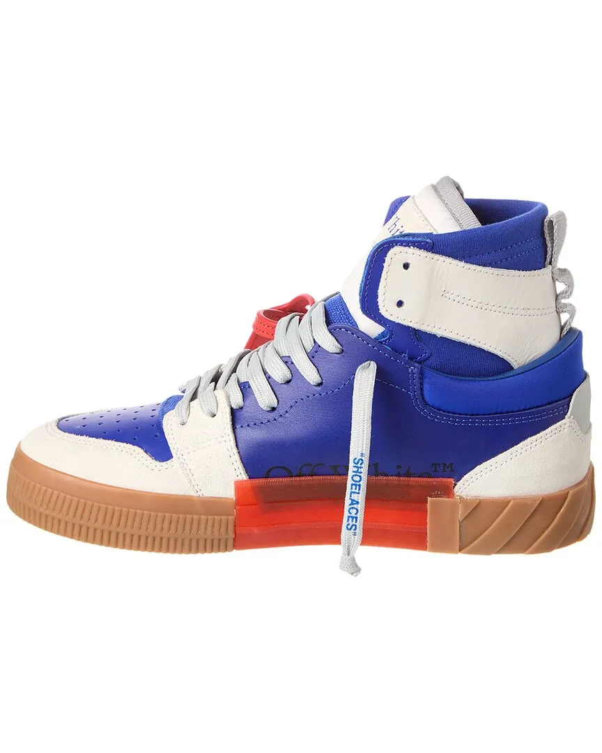 Off-White Floating Arrow Leather & Suede High-Top Sneaker