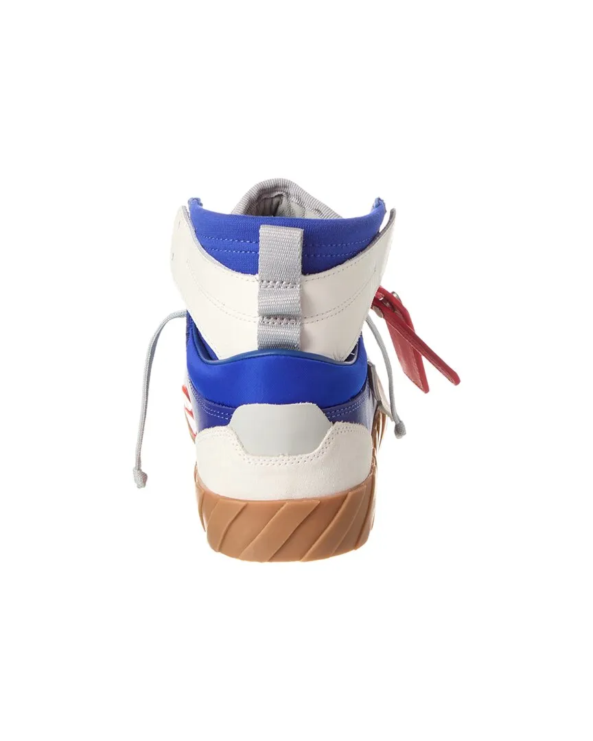 Off-White Floating Arrow Leather & Suede High-Top Sneaker