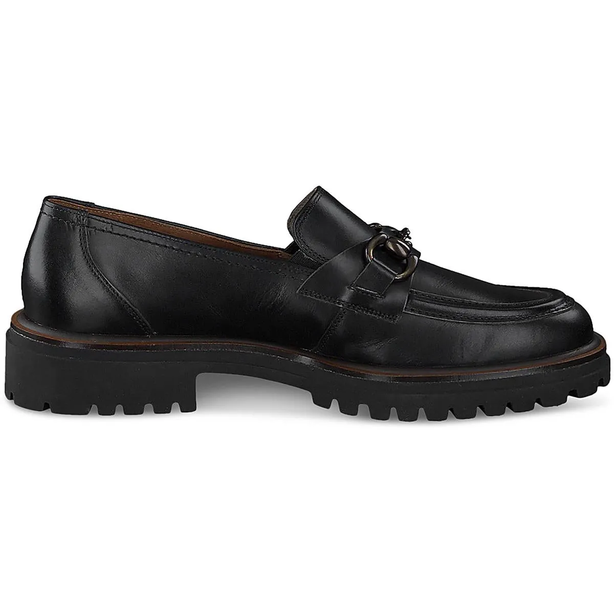 Ollie Womens Leather Bit Loafers