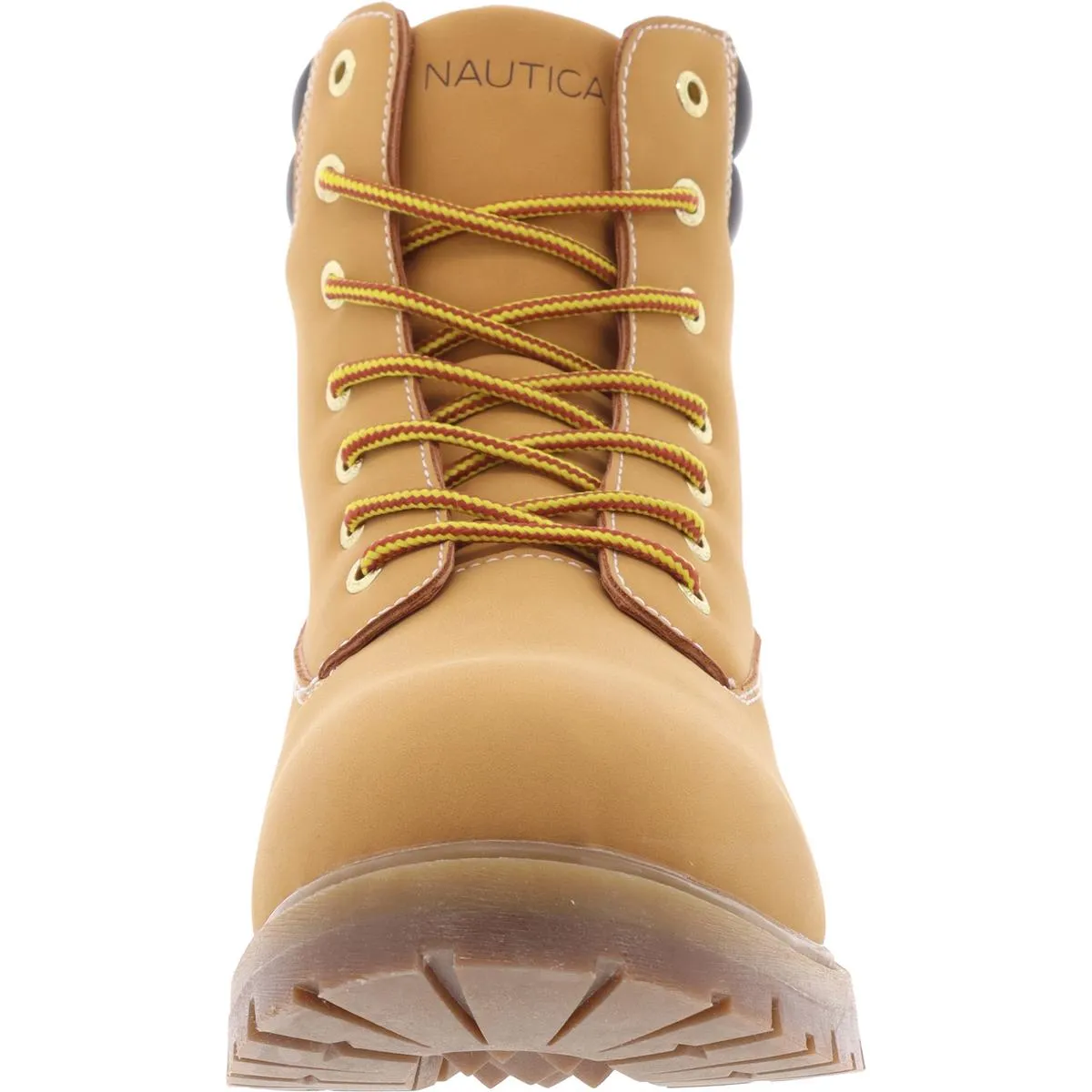 Pattox Smooth Mens Lace-Up Faux Leather Work & Safety Boots