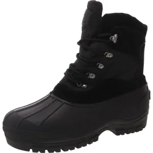 Peak Mens Two Tone Man Made Winter & Snow Boots
