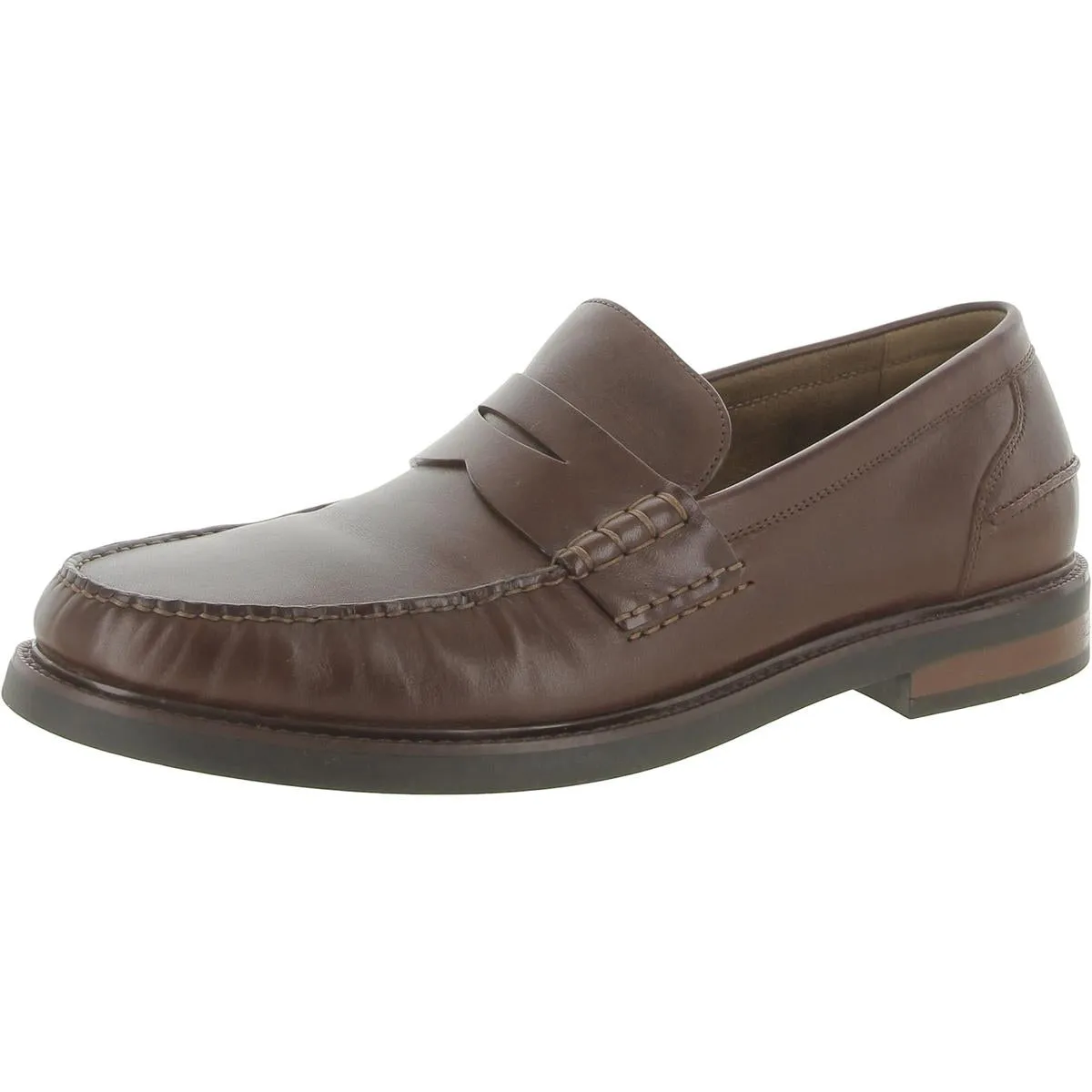 Pinch Prep Mens Leather Slip-On Loafers