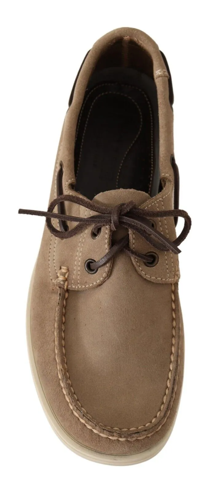 Pollini Suede Low Top Mocassin Loafers Casual Men Men's Shoes