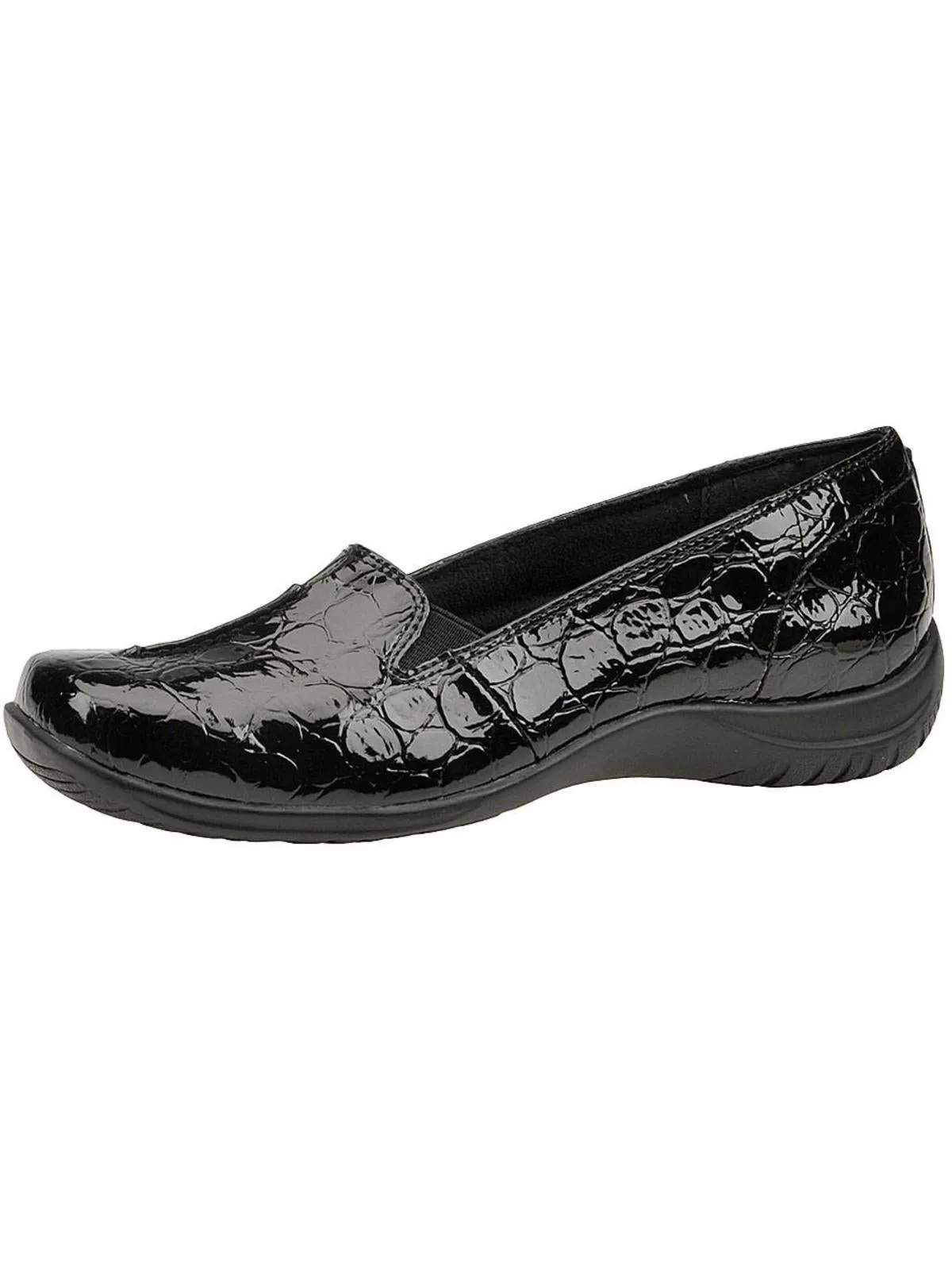 Purpose Womens Faux Leather Square Toe Loafers