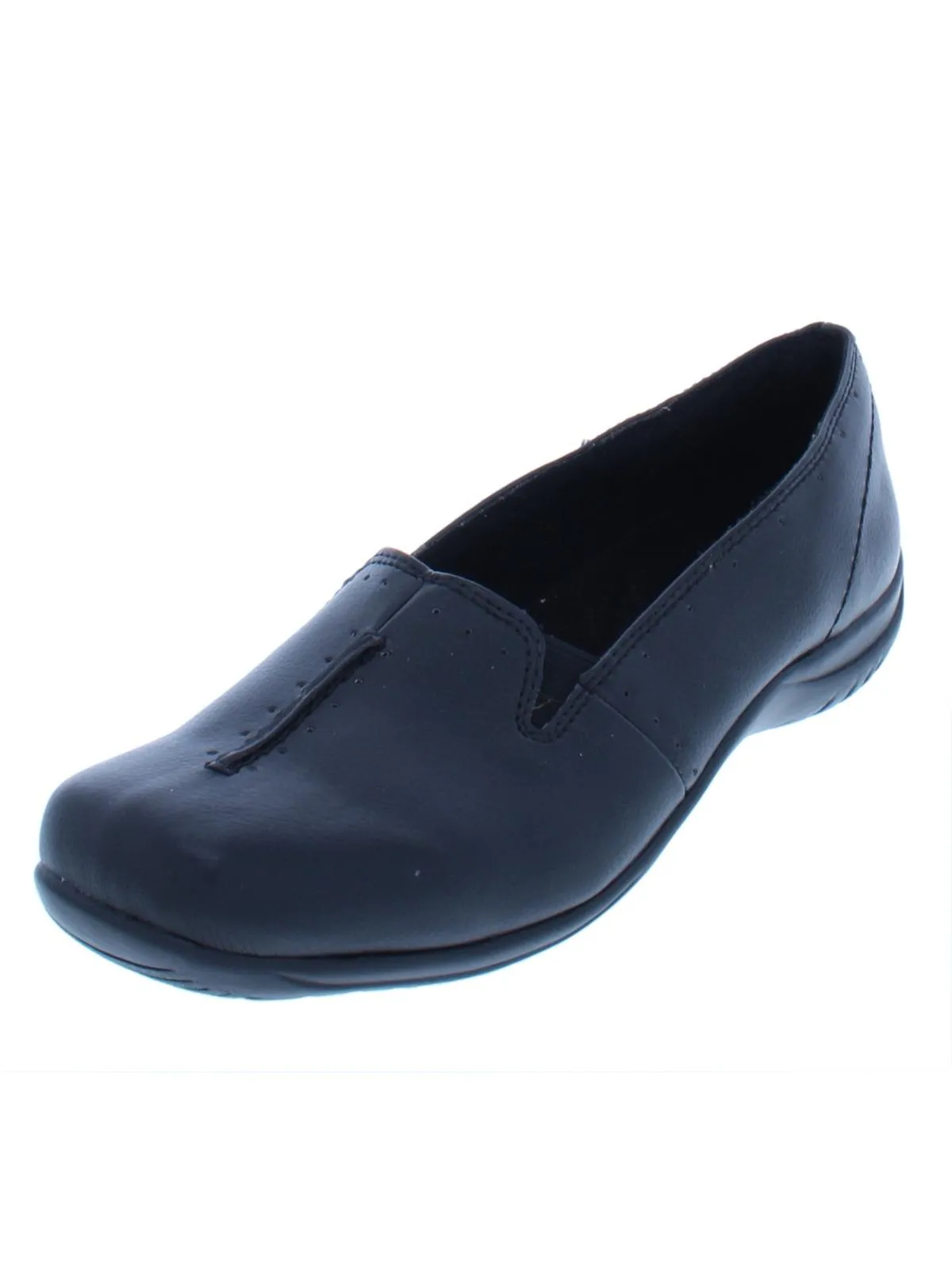 Purpose Womens Faux Leather Square Toe Loafers