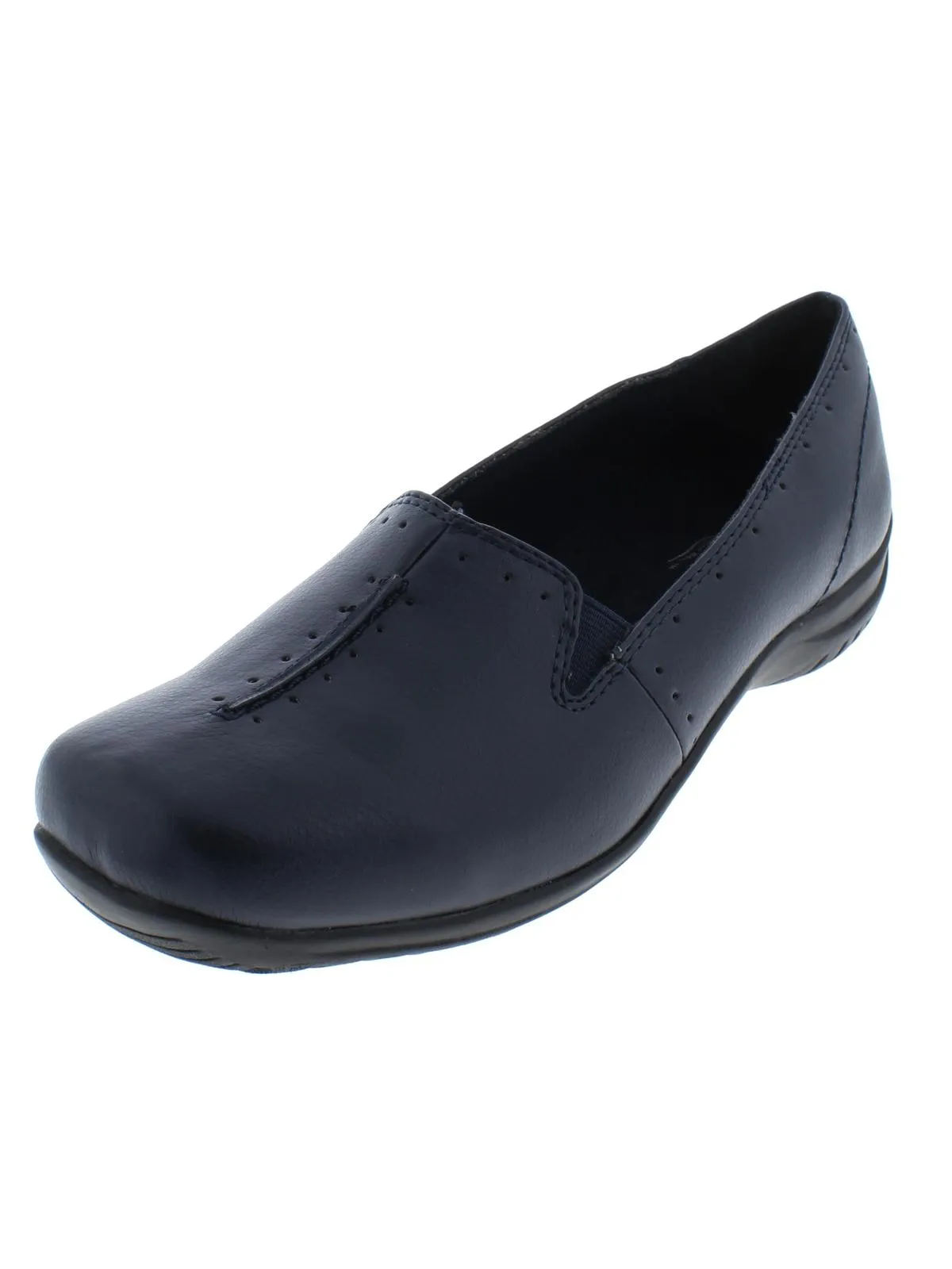 Purpose Womens Faux Leather Square Toe Loafers