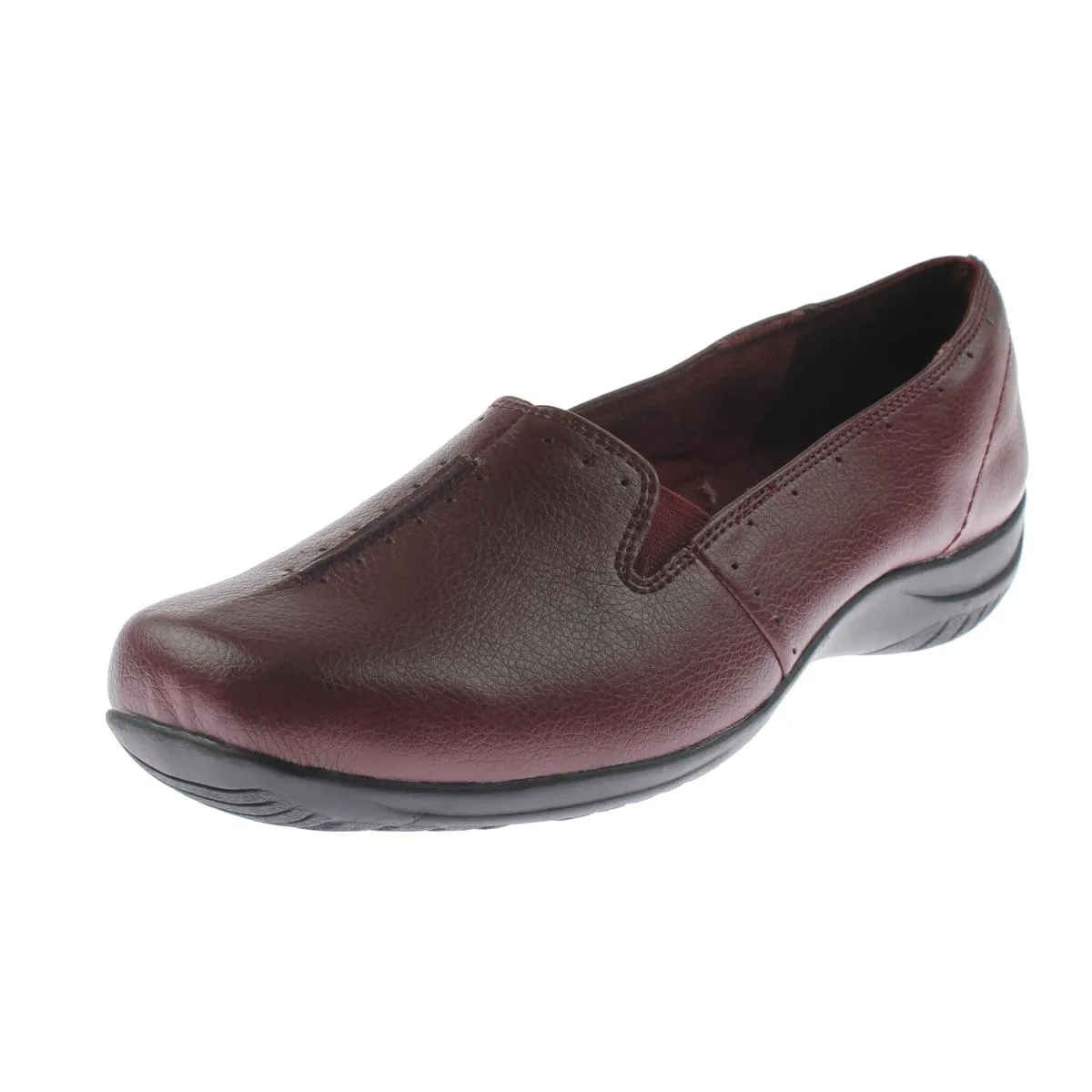 Purpose Womens Faux Leather Square Toe Loafers