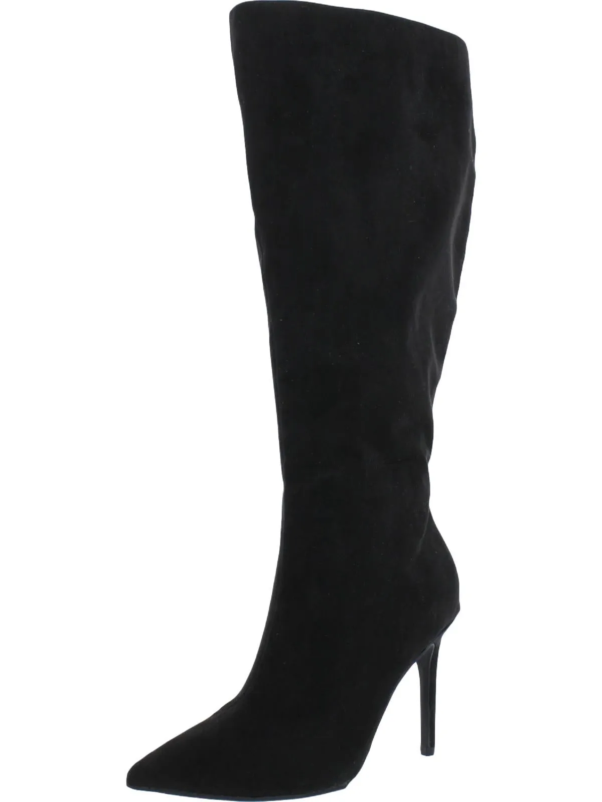 Rajel Womens Faux Suede Wide Calf Knee-High Boots