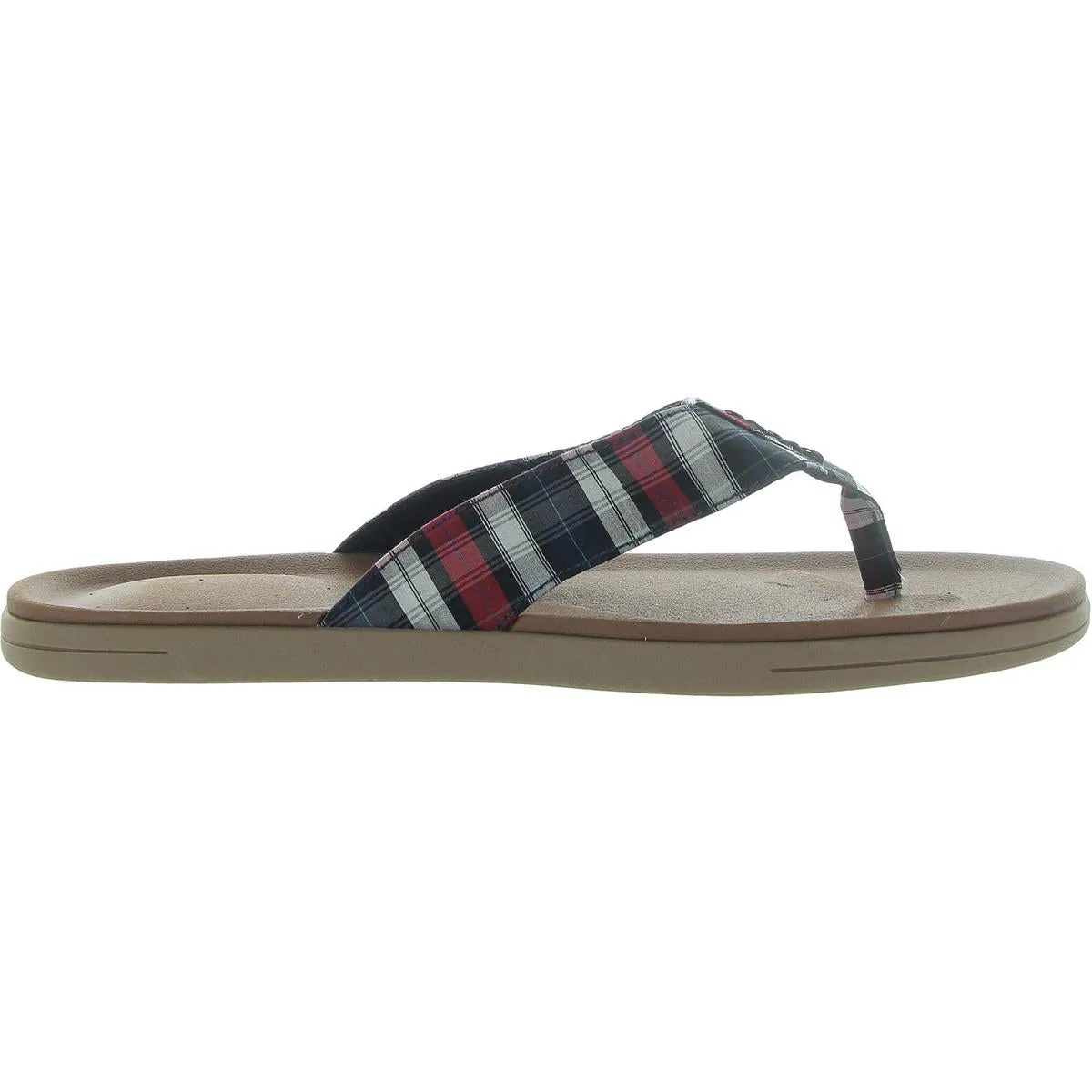 riley Mens Plaid Flip-Flops