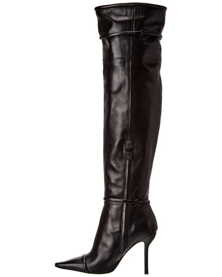 Roger Vivier Leather Knee-High Boot