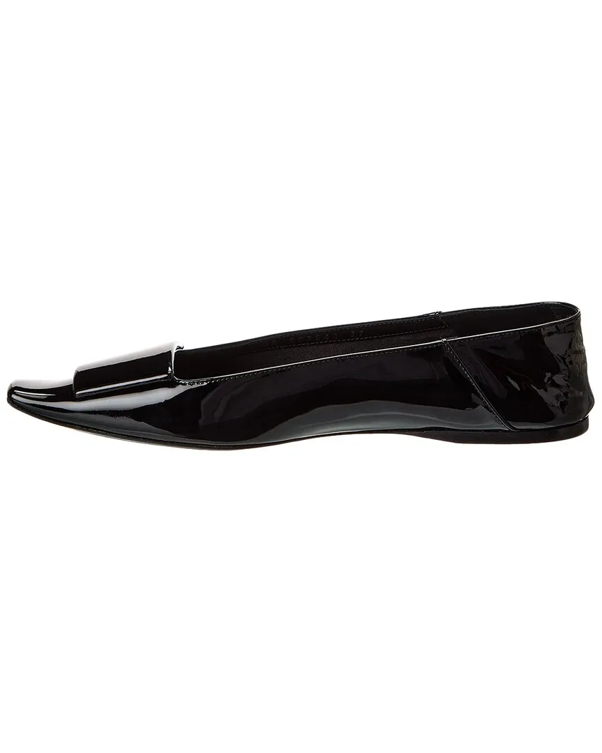 Saint Laurent Poppy Patent Ballerina Flat