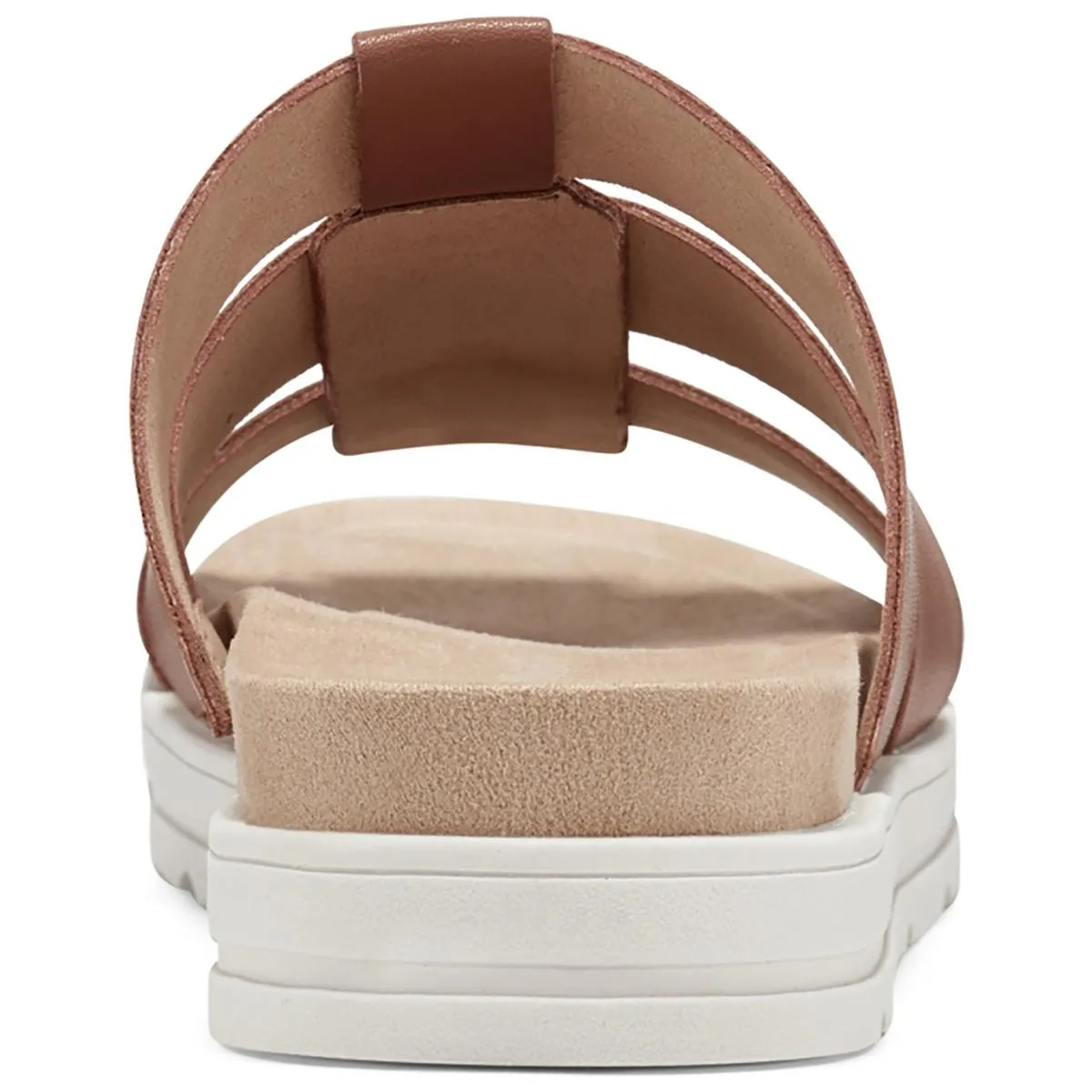 Salana  Womens Faux Leather Slip On Strappy Sandals