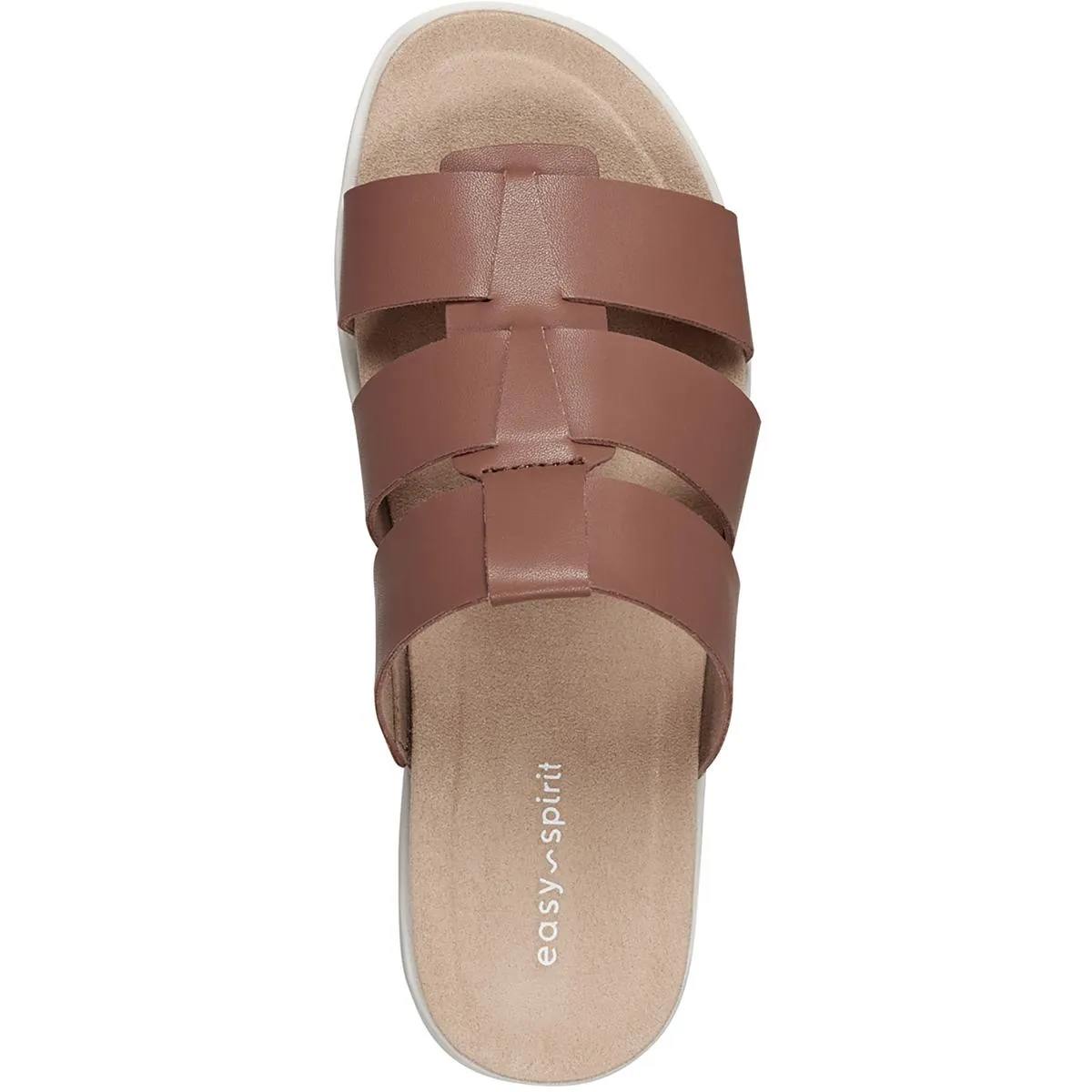 Salana  Womens Faux Leather Slip On Strappy Sandals
