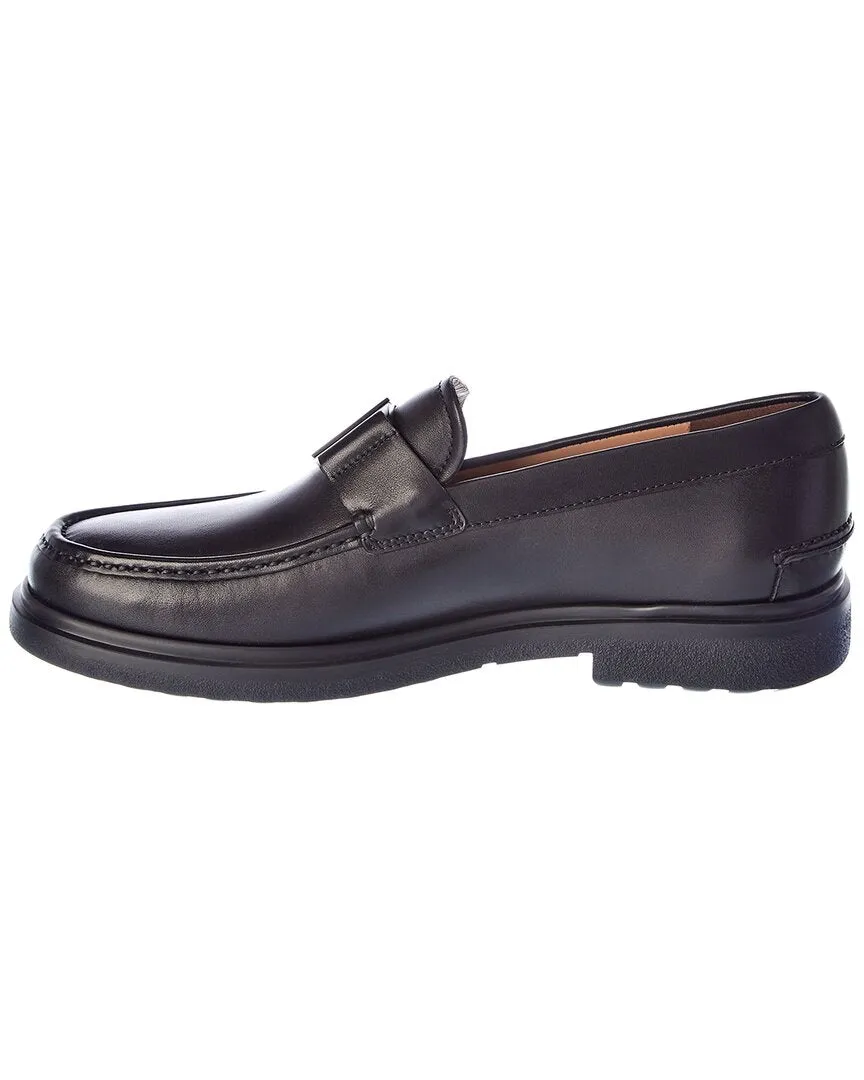 Salvatore Ferragamo Vara Ornament Leather Loafer