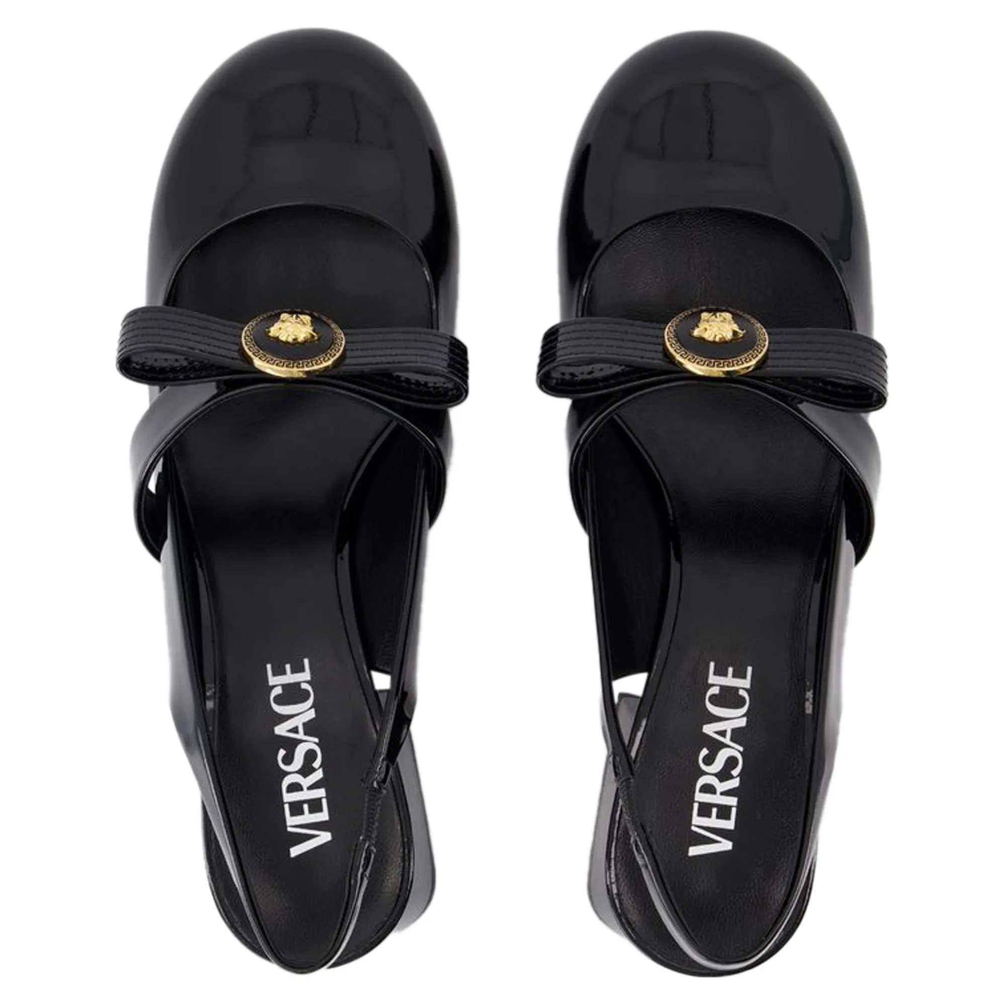 Sligback Gianni Ribbon - Versace - Leather - Black