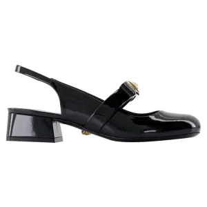Sligback Gianni Ribbon - Versace - Leather - Black