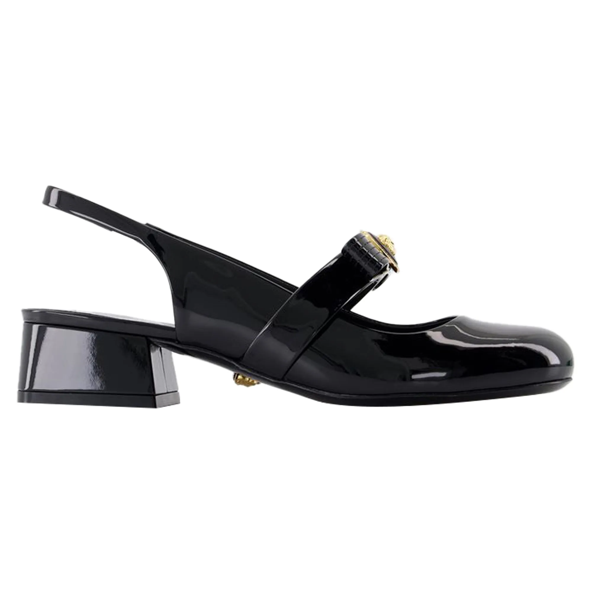 Sligback Gianni Ribbon - Versace - Leather - Black