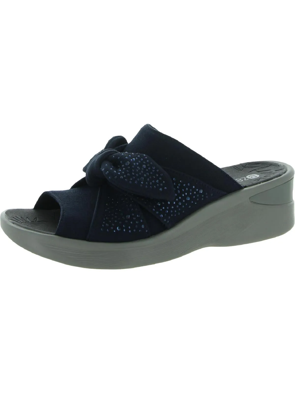 Smile Bright Womens Cotton Open Toe Wedge Sandals