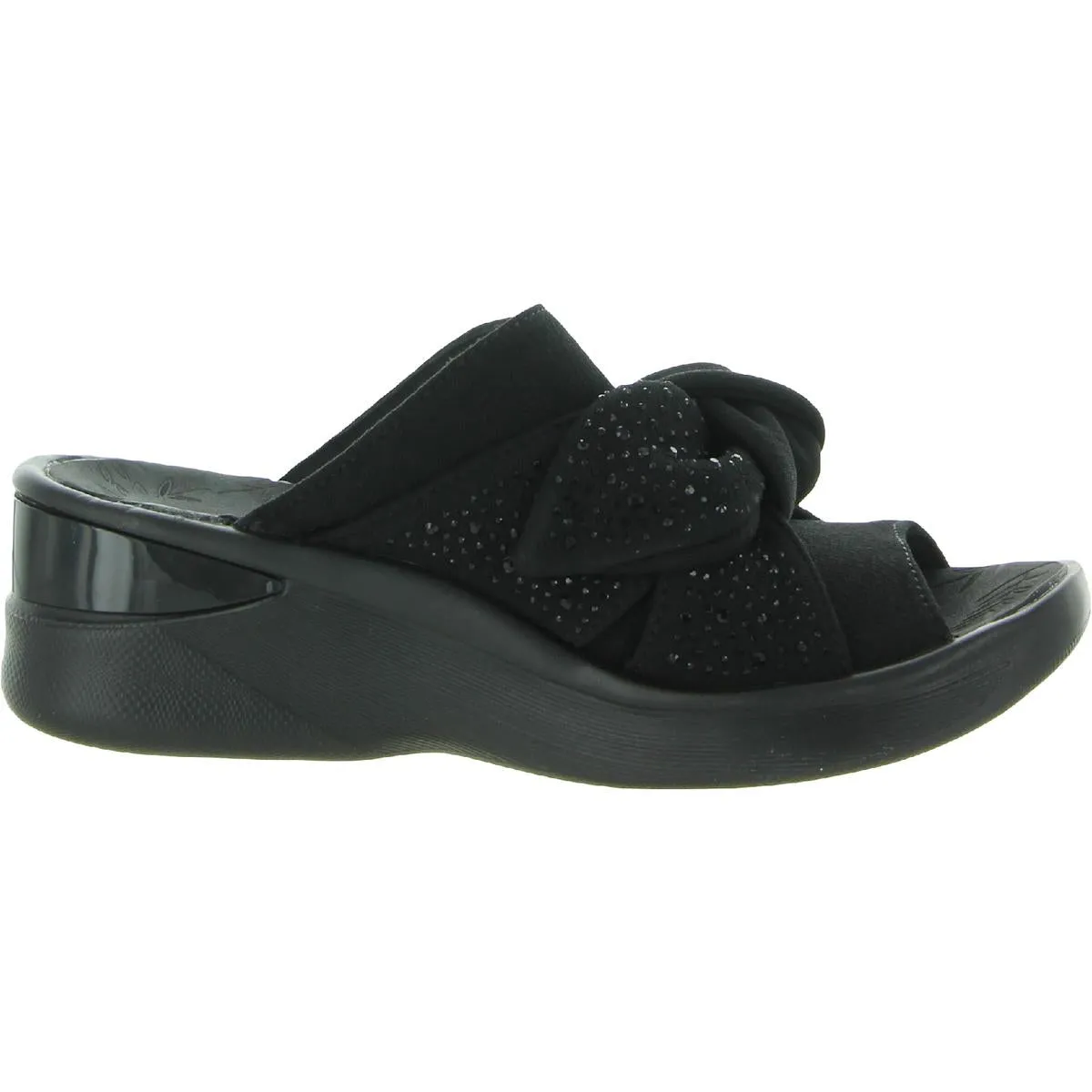 Smile Bright Womens Cotton Open Toe Wedge Sandals