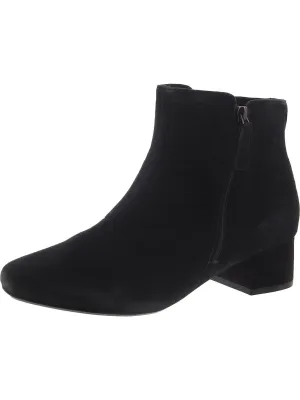 Sonsett Zip Womens Suede Zip Up Ankle Boots