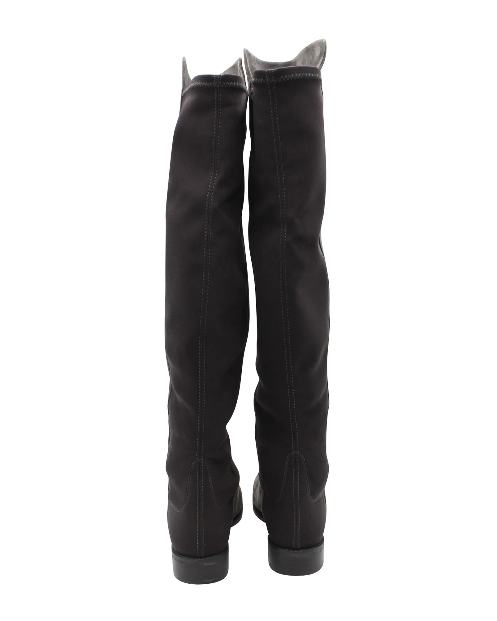 Stuart Weitzman 5050 Knee High Boots in Grey Suede
