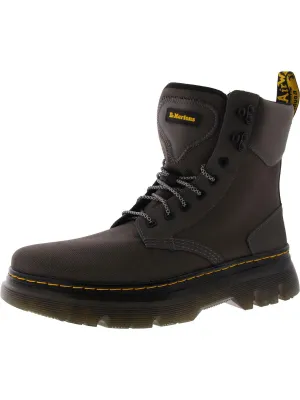 Tarik Mens Round Toe Platform Combat & Lace-Up Boots