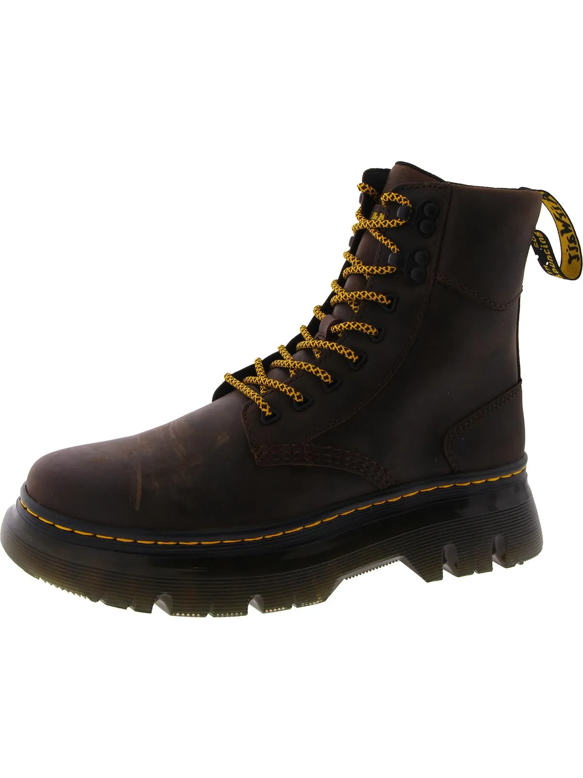 Tarik Mens Round Toe Platform Combat & Lace-Up Boots