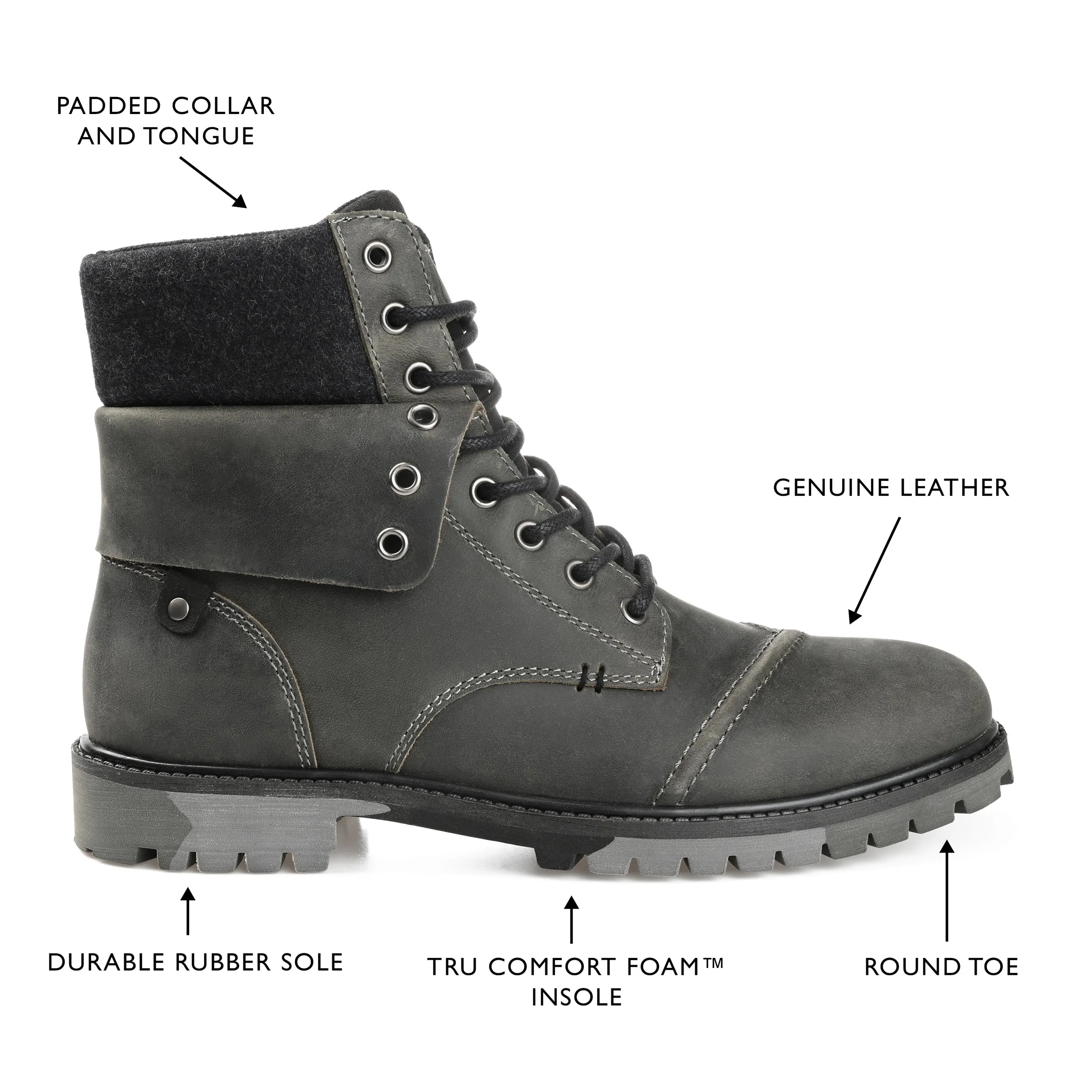 Territory Grind Cap Toe Ankle Boot