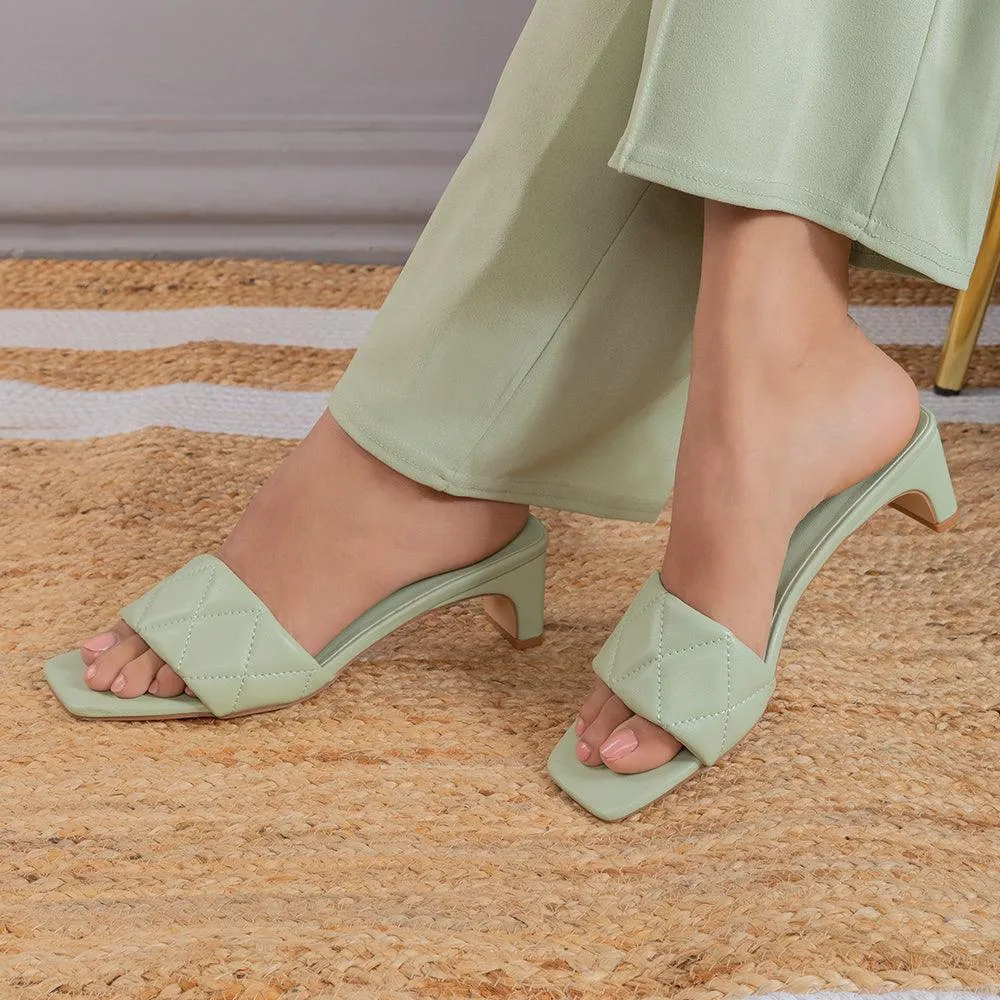 The Aliciz Green Women's Dress Heel Sandals Tresmode