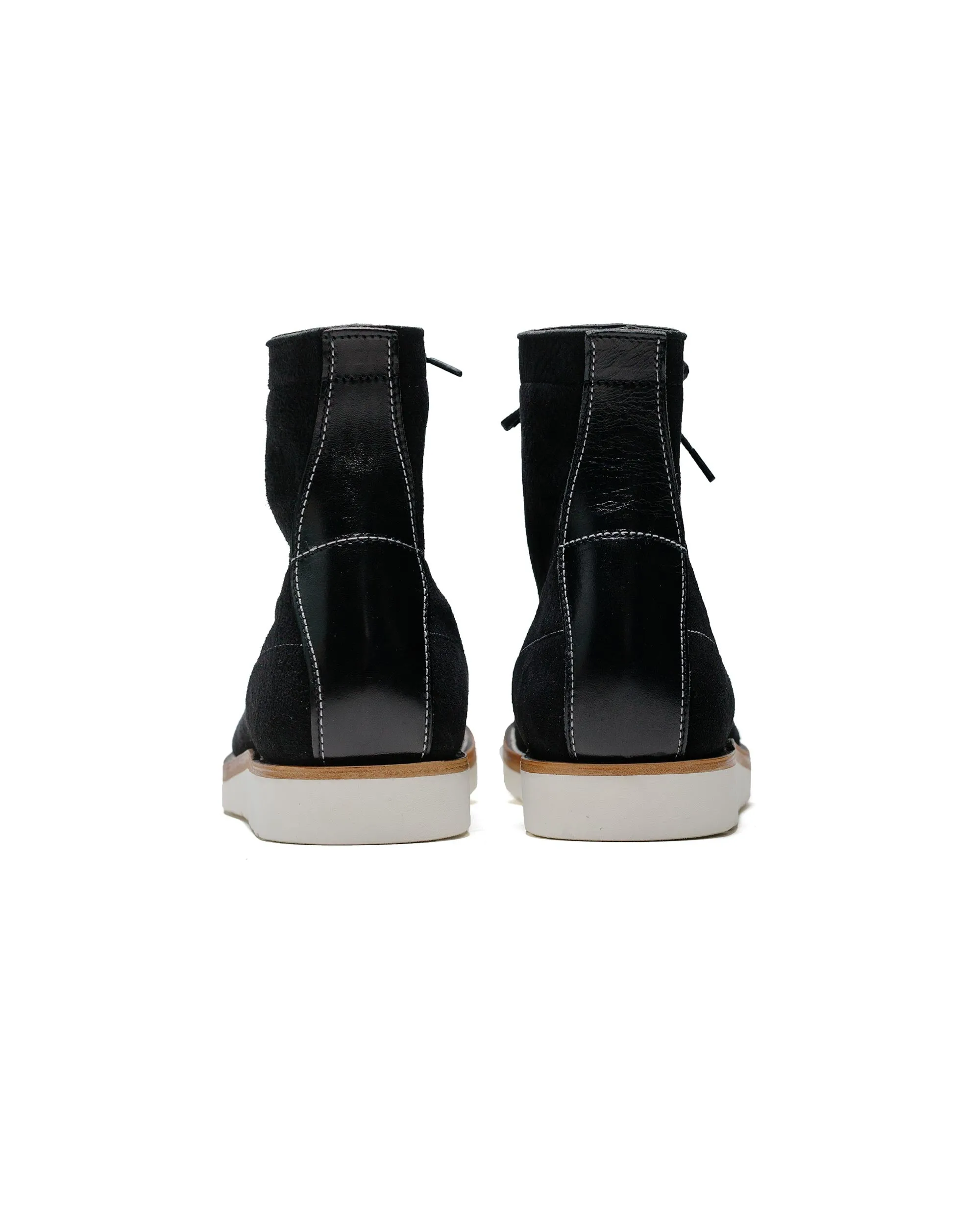 The Real McCoy's MA24009 Ten Mile Work Boots / Rough Out Leather Black
