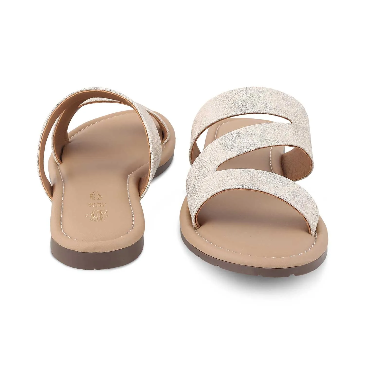 The Snac TMM-1 Gold Women's Casual Flats Tresmode